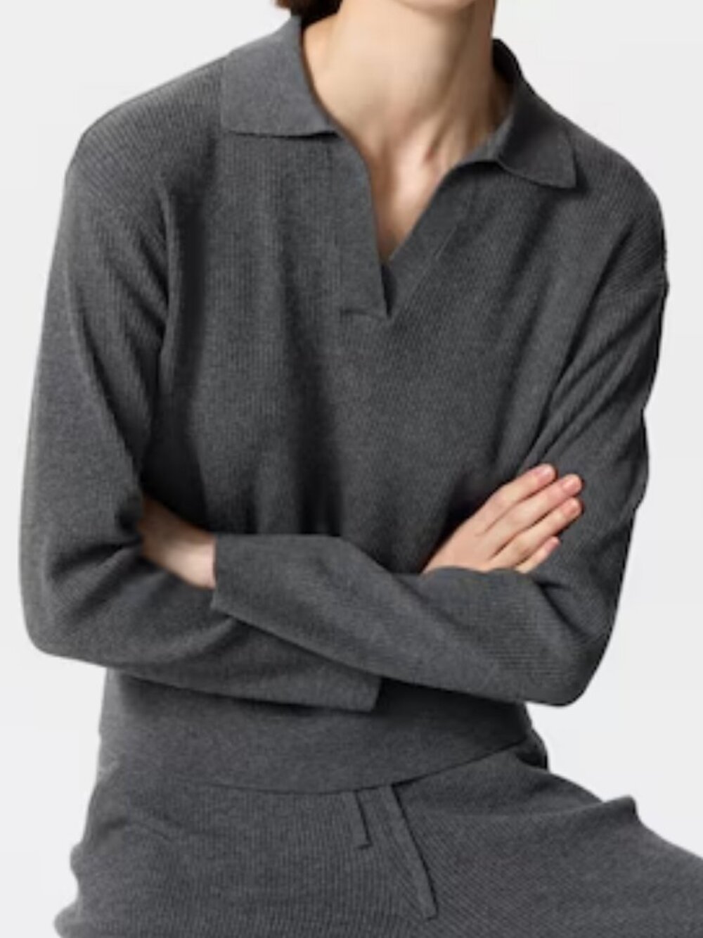 UNIQLO knit polo XS